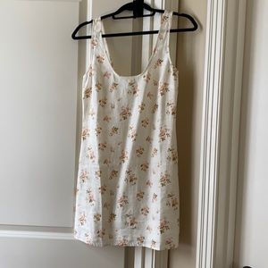 Reformation linen floral dress